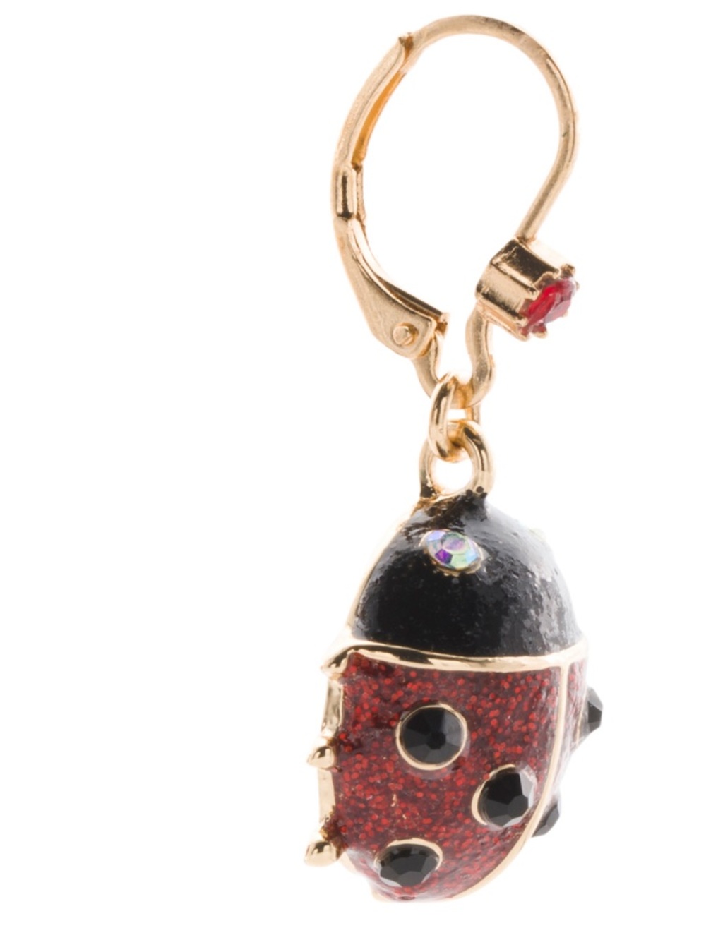 BETSEY JOHNSON Ladybug Leverback Earrings - Picture 3 of 5